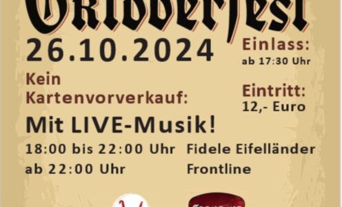 Oktoberfest Kelberg – 26.10.2024